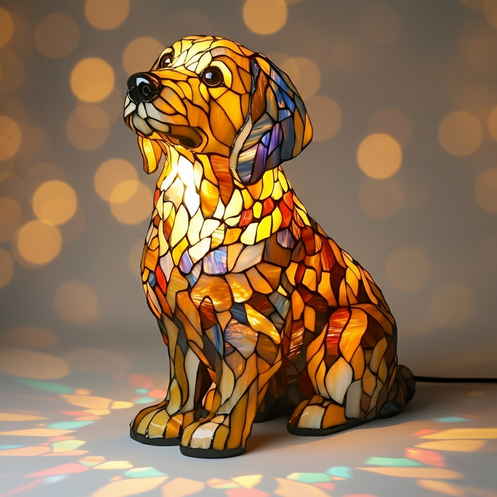 Staty av Lily den Spirituella Golden Retriever