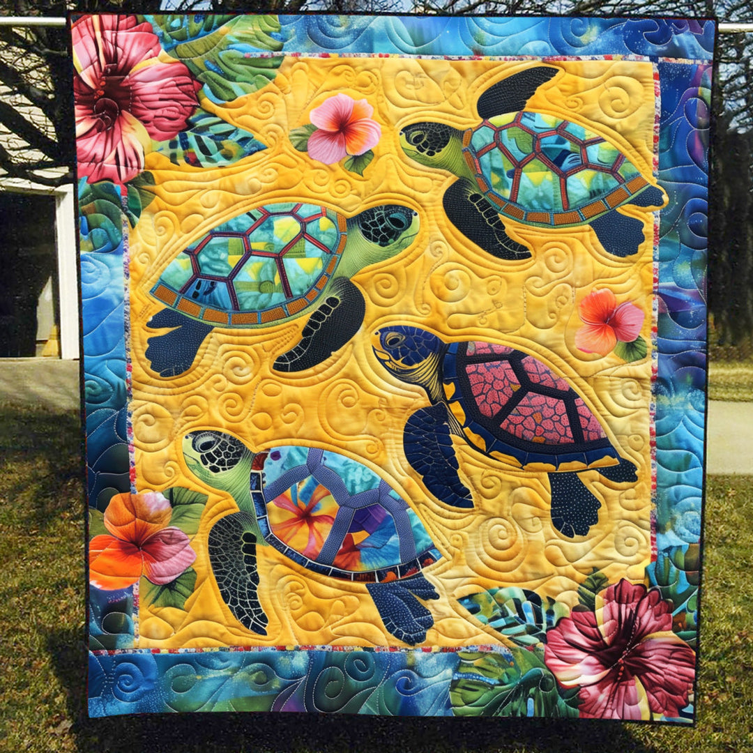 Aqua Adventure Konst Quilt Hängande NCU0TL908