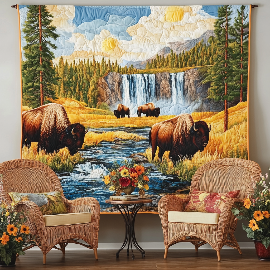 Arazzo Artistico Bisonte NCU0TL995
