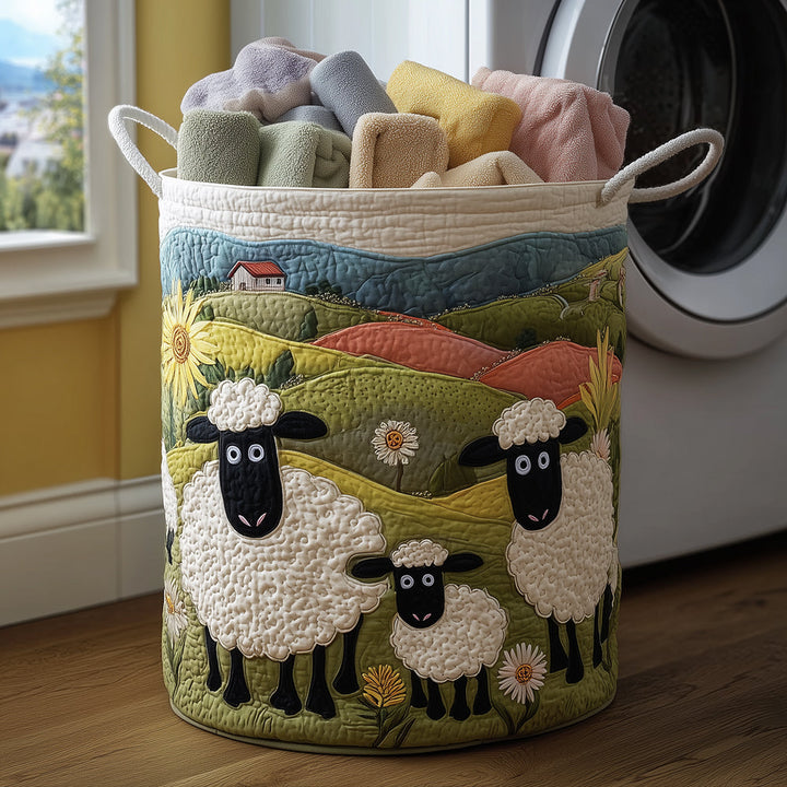 Quiltad tvättkorg med lamm NCU0TH3024