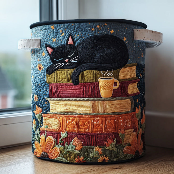 Kattformad quiltad tvättkorg NCU0QN014
