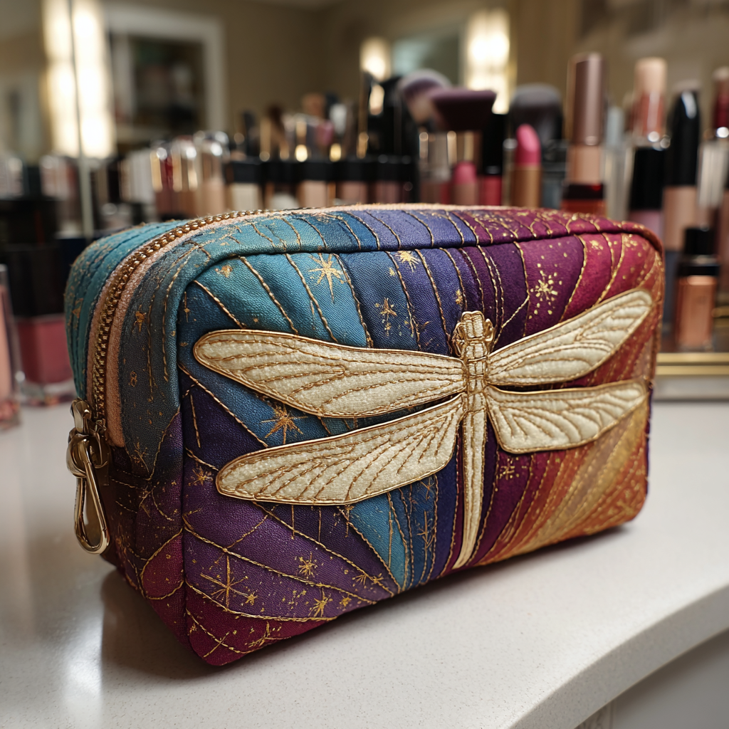 Beauty case quiltat med trollslända NCU0DK10232