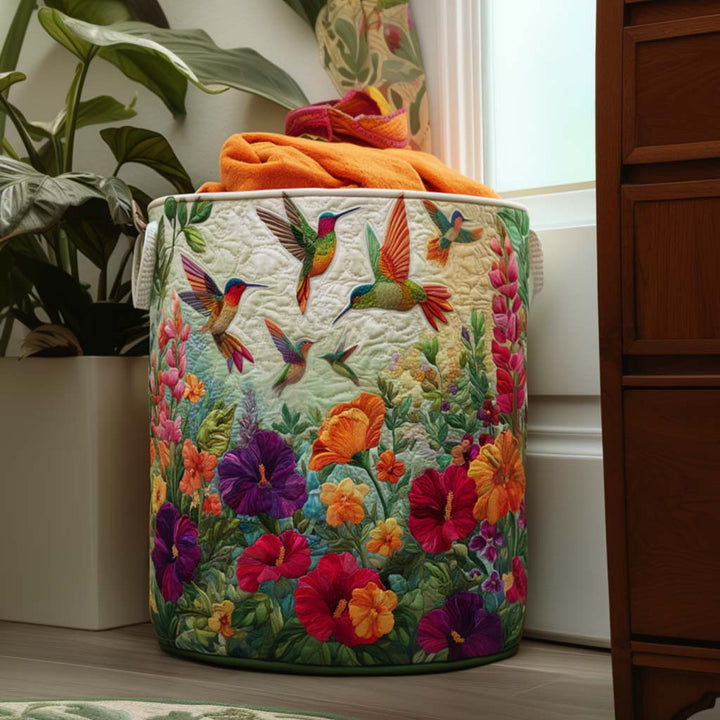 Fällbar tvättkorg med fjärilar och blommor NCU0NNT1413