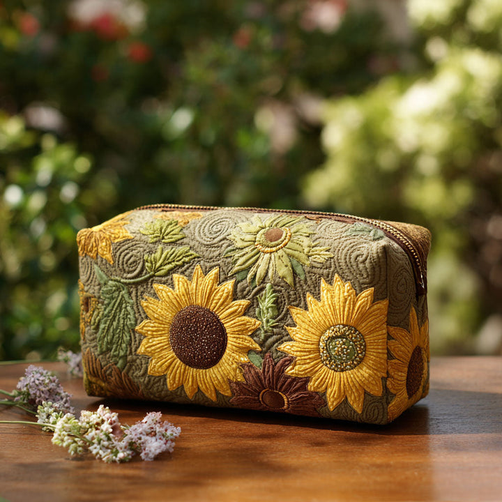 Beauty case quiltad med gyllene fält NCU0PT9256
