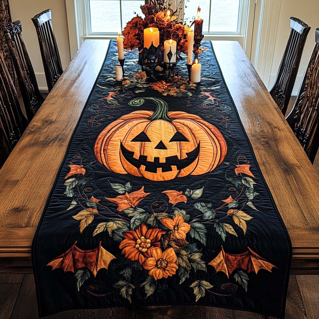 Quiltad Duk - Halloween Glädje
