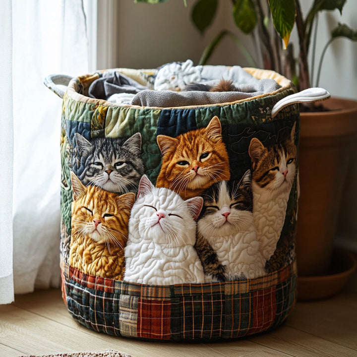 Korg för tvätt med kattmotiv NCU0DV852