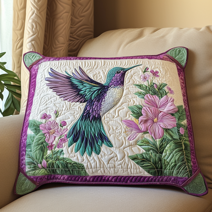 Kuddfodral med colibri och blommor NCU0DK7884