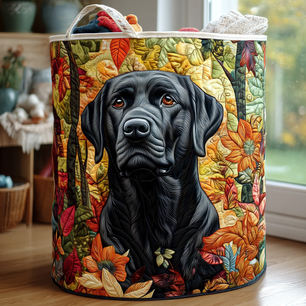 Quiltad tvättkorg med Labrador NCU0PTT1253