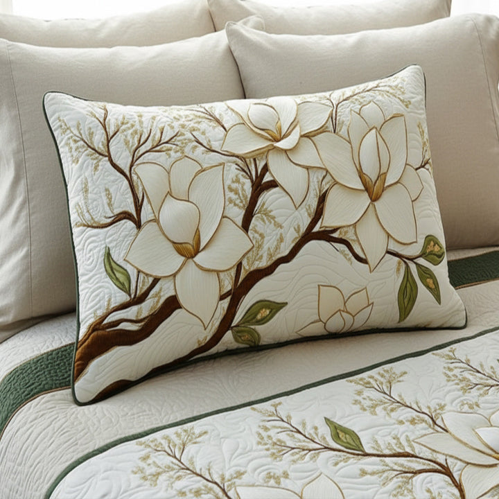 Puffkudde med blommande magnolia NCU0NT6642
