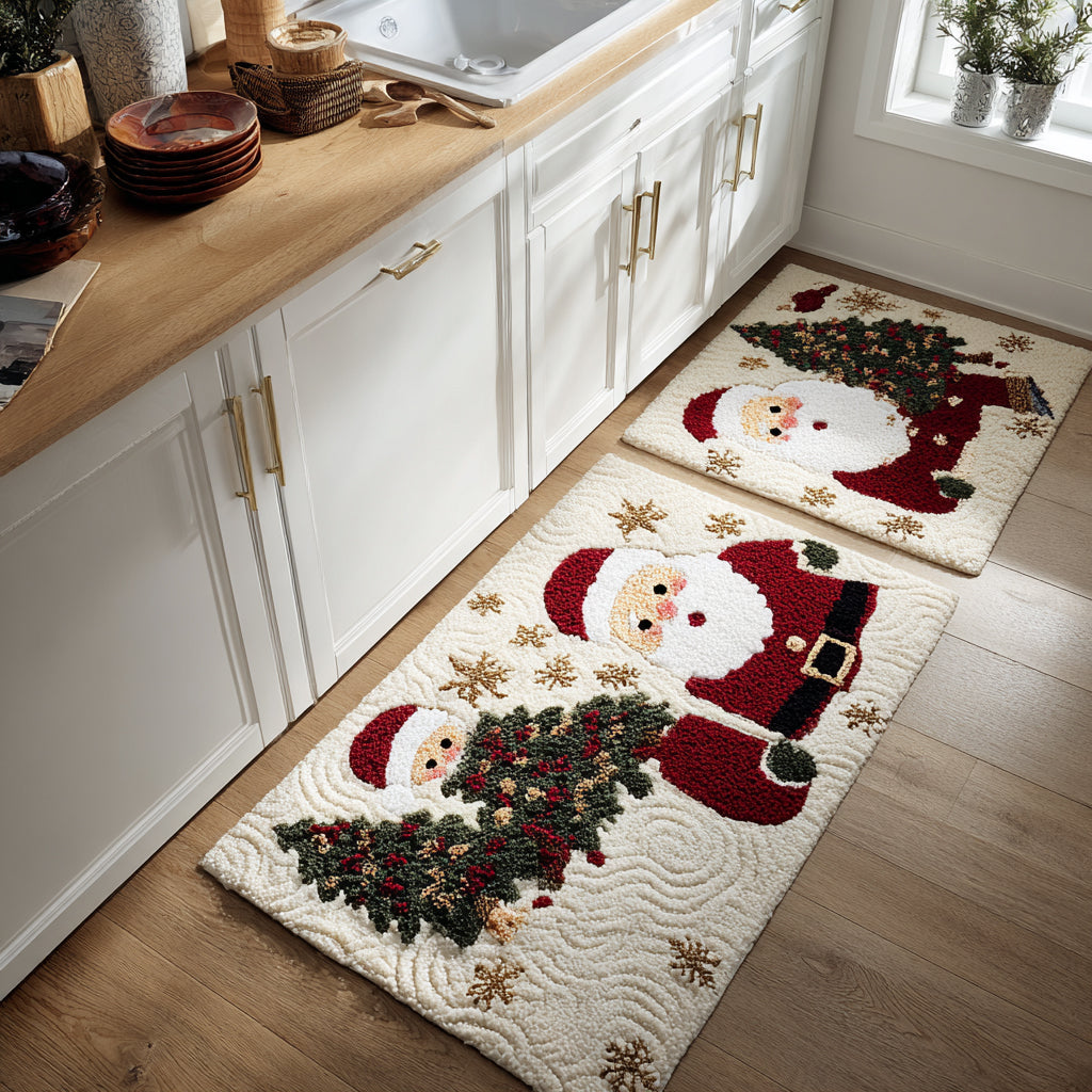 Antiskid köksmatta med julmotiv och festresa NCU0DV8495