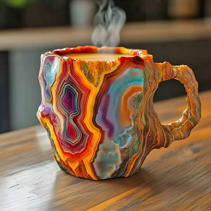 Kaffekoppar i Mineral Infuserat Kristall