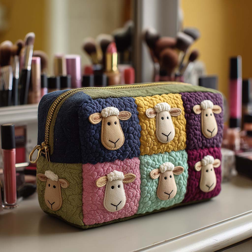 Beauty case quiltad i patchworktyg NCU0NT10389
