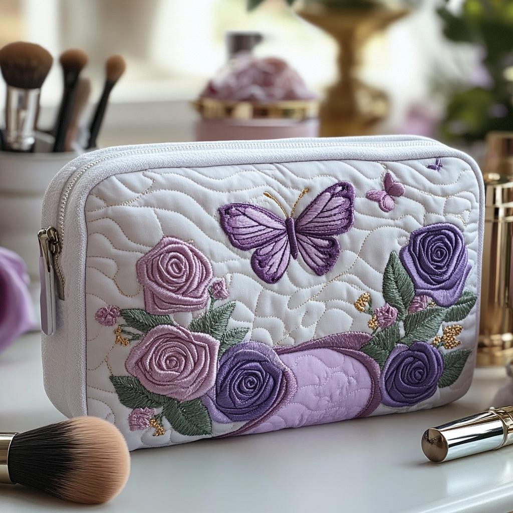 Skönhetsväska quiltad i elegant lila nyans NCU0DV7740