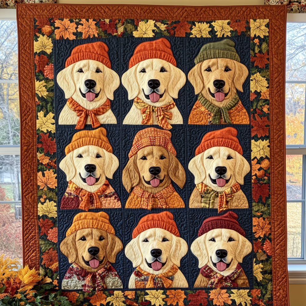 Quiltad Filt Retriever Vibes Höst NCU0PT359