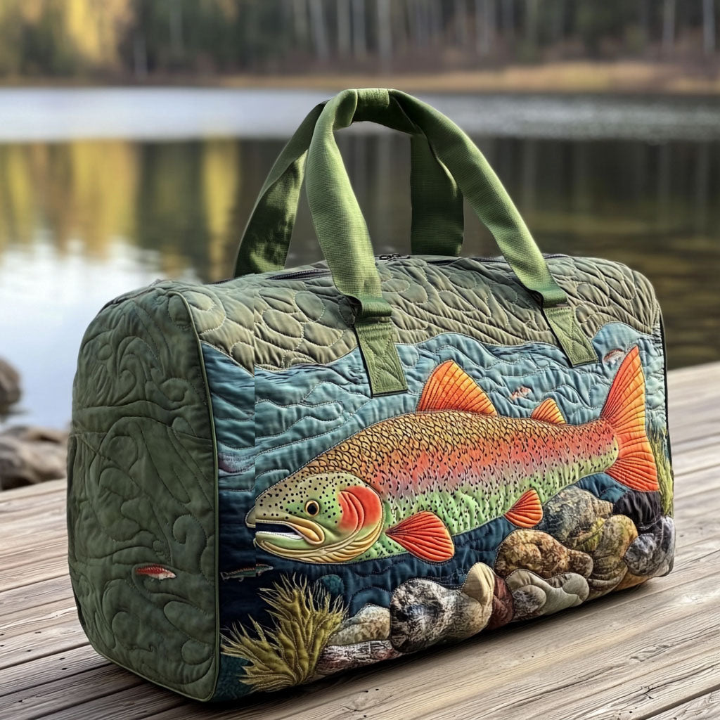 Resväska med quiltat fiske-mönster NCU0VT259