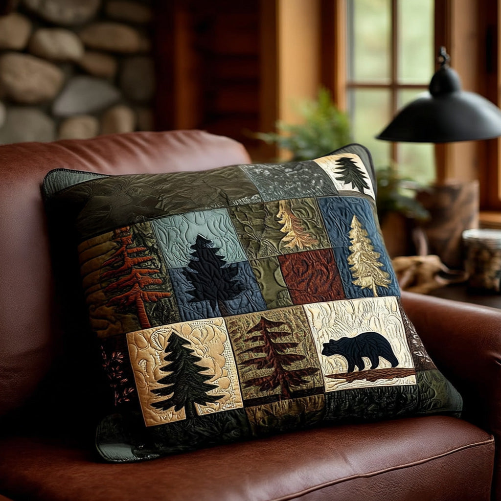 Quilted kuddöverdrag med rustik stil NCU0PT8398