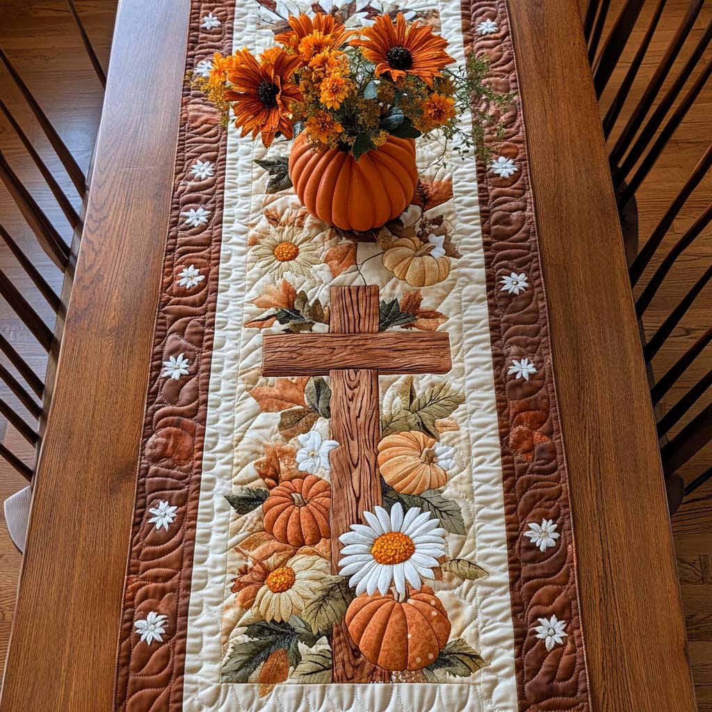 Quiltad Bordduk - Höstens Överflöd