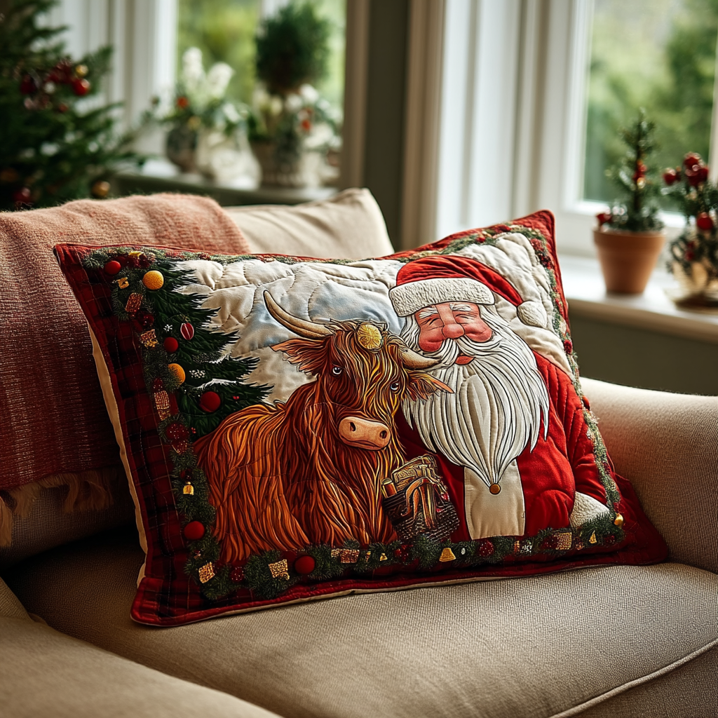 Kuddfodral quiltat med jultomteönskan NCU0DK10394