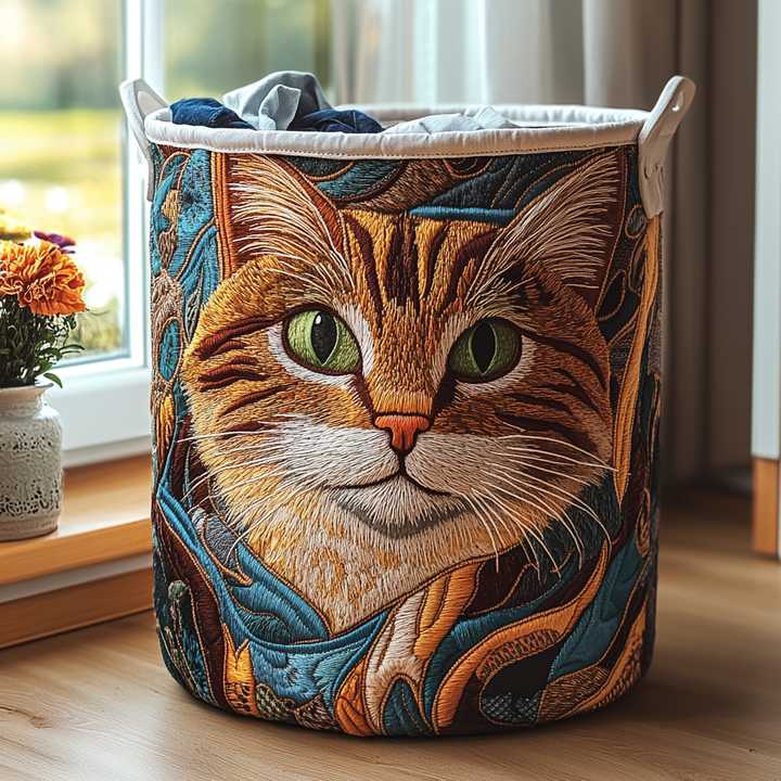 Quiltad tvättkorg med katter NCU0DDK609