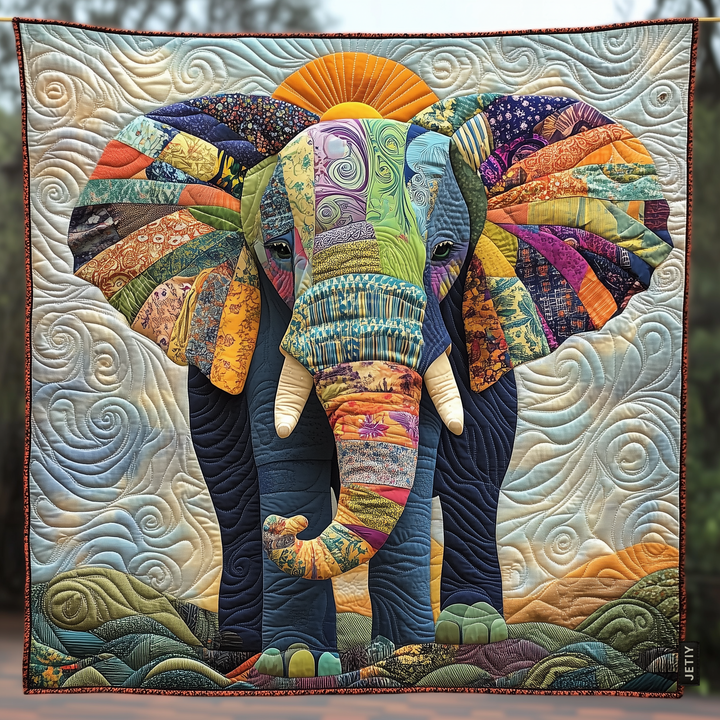 Täckande Filt Elefant Tribal Harmoni NCU0DK666
