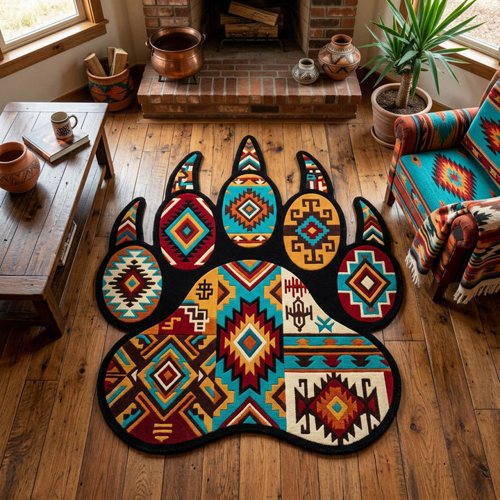 Anpassad Tribal Paw Area Mat NCU0TD2623