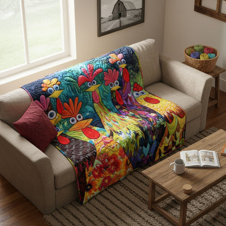 Färgglada Quiltade Filtar NCU0PT040