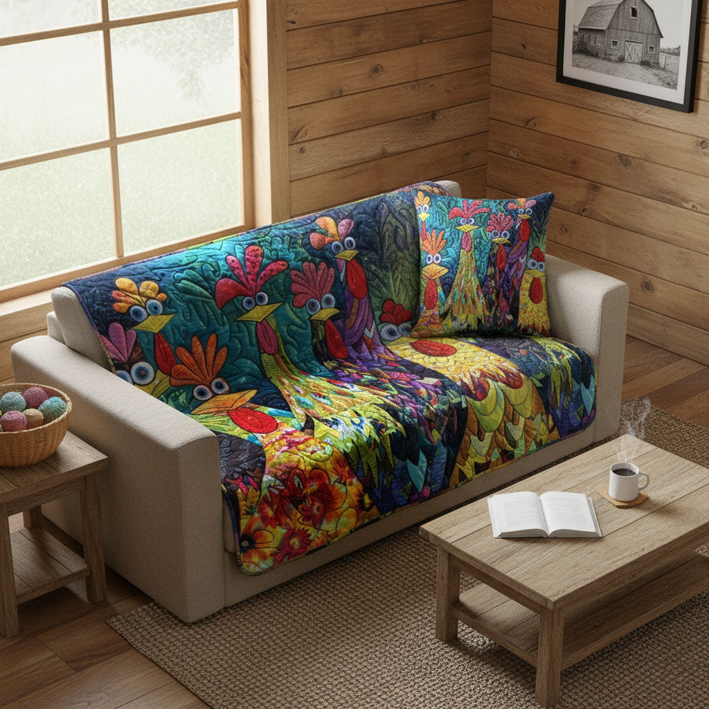 Färgglada Quiltade Filtar NCU0PT040