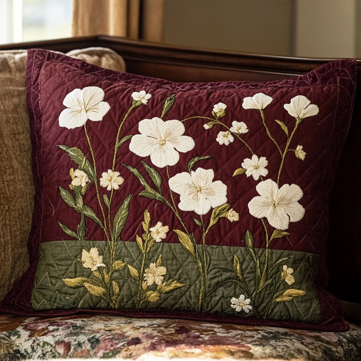 Kuddfodral med quiltade vildblommor NCU0PT7007