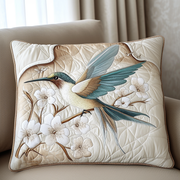 Kuddfodral med kolibri och blommig skydd NCU0DK7893